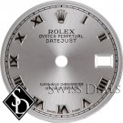 Ladies Rolex Rhodium Roman Numeral Dial SS