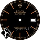 Men's Rolex Datejust Black Stick Marker Swiss Made Dial Two-tone