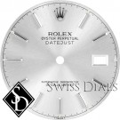 Men's Rolex Datejust Silver Stick Marker T Swiss T Dial SS